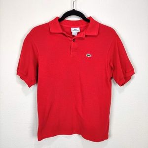 BOYS Lacoste Red Classic Polo Shirt